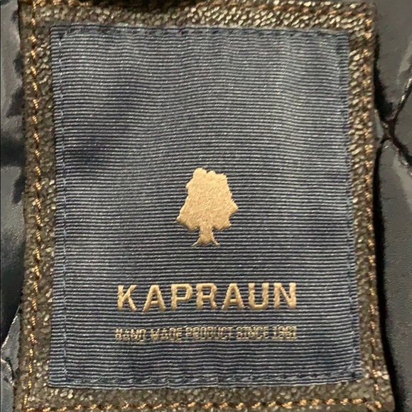 🔥Kapraun Men’s Leather Jacket Sz L - Picture 6 of 8